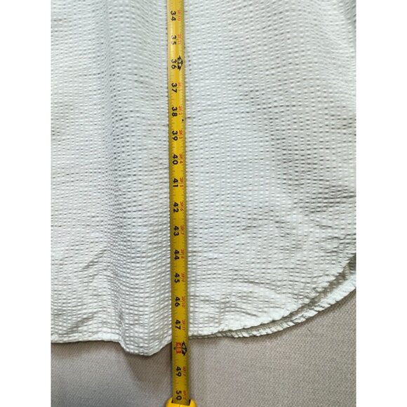 Miss Elaine Women's Nightgown Dress Sleepwear Size M White Green Floral Embroide - Picture 9 of 14